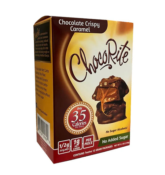 HealthSmart ChocoRite Chocolate Crispy Caramel Clusters - 12 Pack