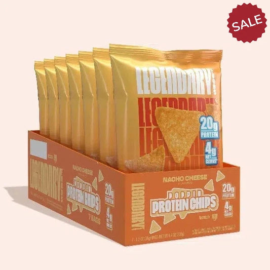 Legendary Foods - Popped Protein Chips - Nacho Cheese - 7 Pack