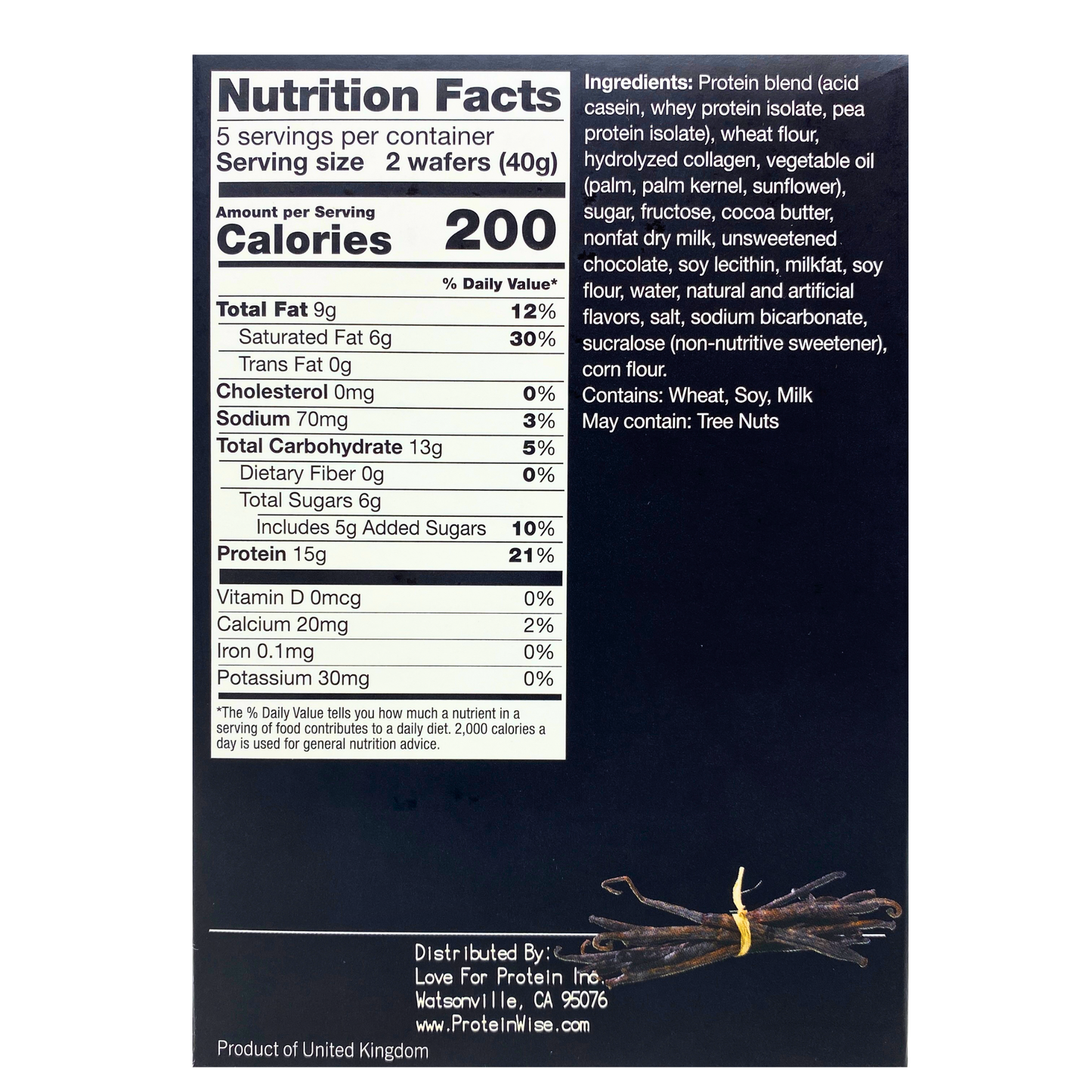 ProteinWise - Vanilla Protein Wafers - 5/Box