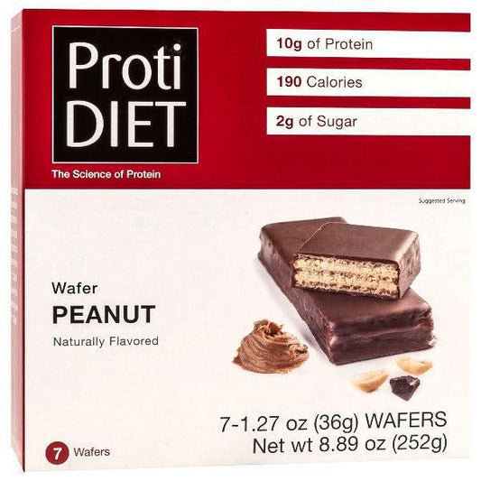 ProtiDiet - Peanut Protein Wafer Bar - 7/Box