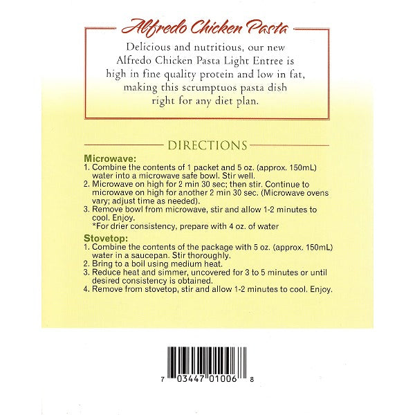 ProteinWise - Chicken Alfredo Pasta - 7/Box