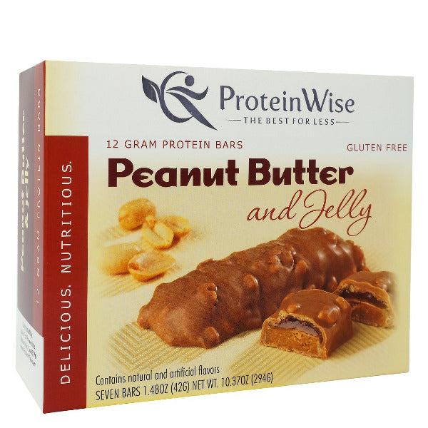 ProteinWise - Peanut Butter & Jelly Protein Bar - 7 Bars