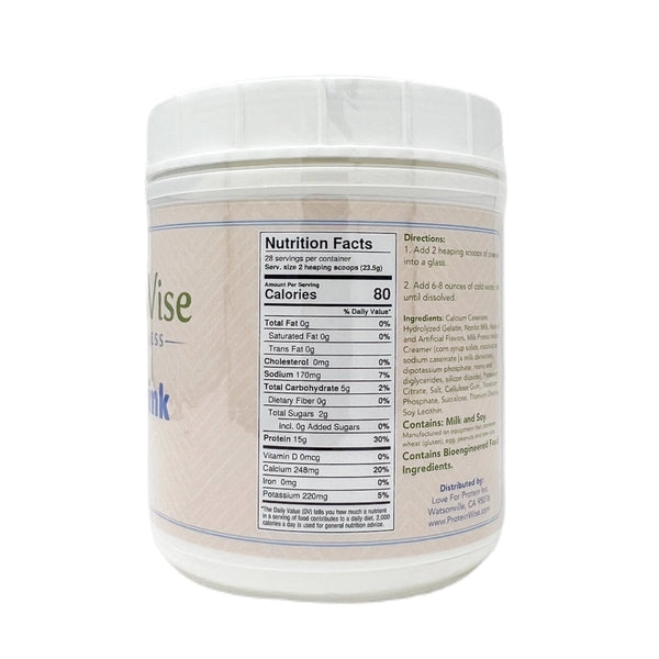 ProteinWise - Vanilla Protein Drink -  28 Serving Jar