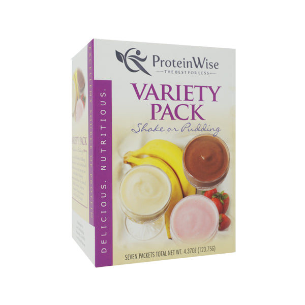 ProteinWise - Variety Pack High Protein Shakes or Pudding - 7/Box