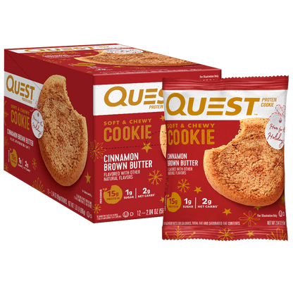 Quest - High Protein Cinnamon Brown Butter Cookie - 12/Box