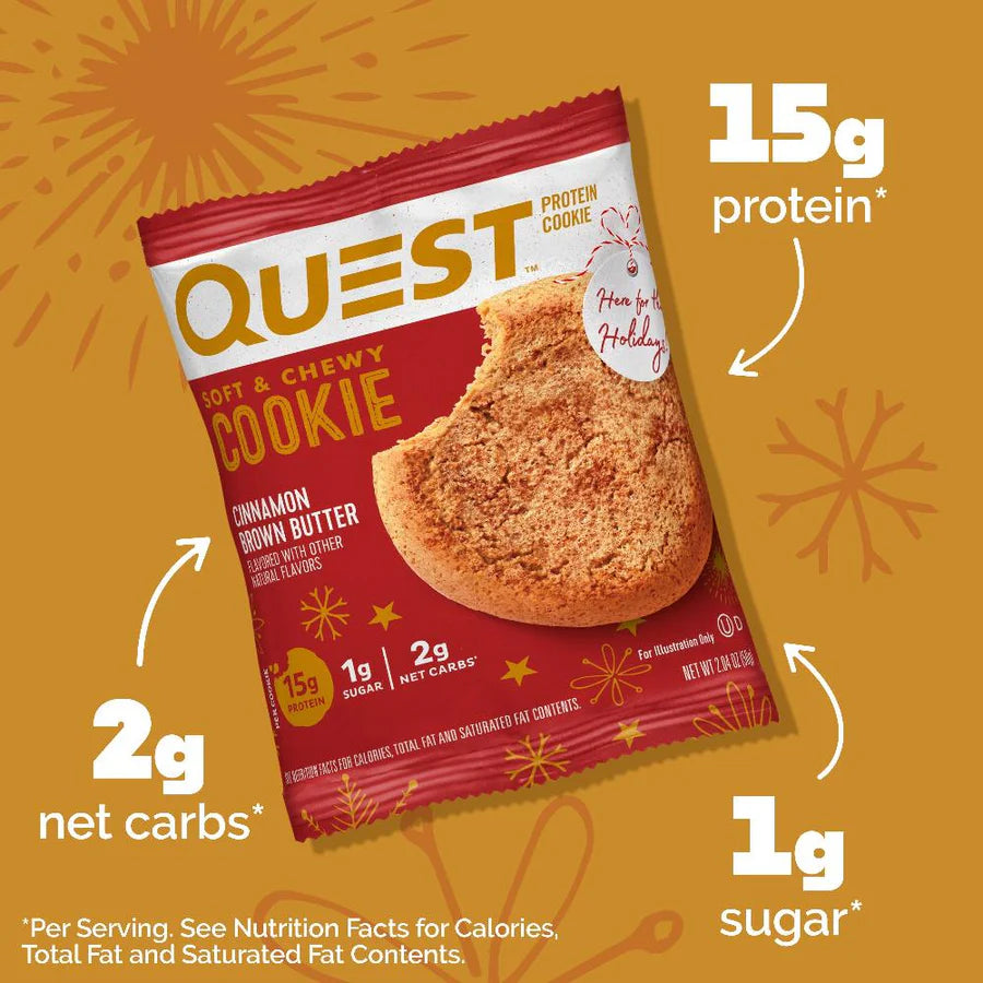 Quest - High Protein Cinnamon Brown Butter Cookie - 1 Cookie