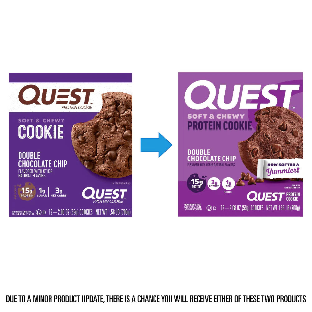 Quest - High Protein Double Chocolate Chip Cookie - 12/Box