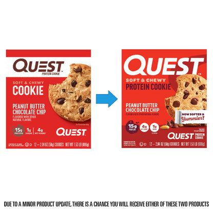Quest - High Protein Peanut Butter Chocolate Chip Cookie - 12/Box