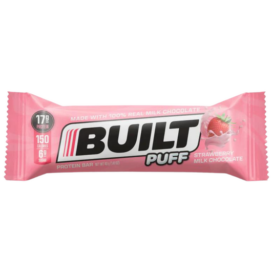 Built - Strawberry Milk Chocolate Puff - 1 Bar