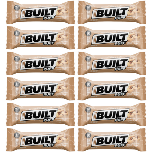 Built - Peanut Butter Cookie Chunk Puff - 12/Box