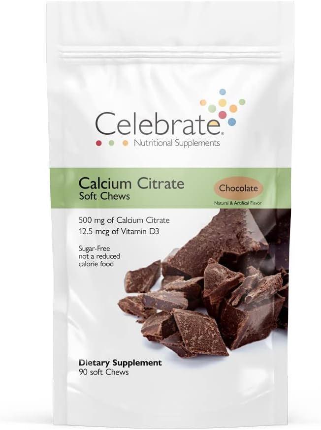 Celebrate - Calcium Soft Chew - Chocolate -  500mg - 90 Count