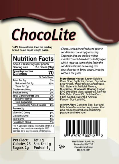 HealthSmart ChocoLite - Chocolate Nougat - Pouches