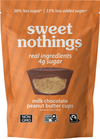 HealthSmart - Sweet Nothings - Milk Chocolate Peanut Butter Cups - Pouches