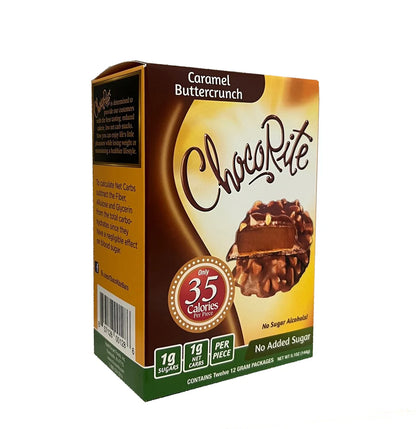 HealthSmart ChocoRite Caramel Buttercrunch - 12 Pack