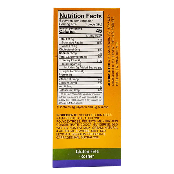 HealthSmart ChocoRite Peanut Caramel Nougat - 9 Pack