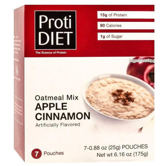 ProtiDiet - Apple-Cinnamon Instant Oatmeal Mix - 7/Box