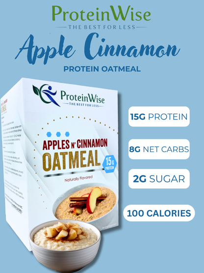 ProteinWise - Apple Cinnamon Protein Oatmeal - 7/Box