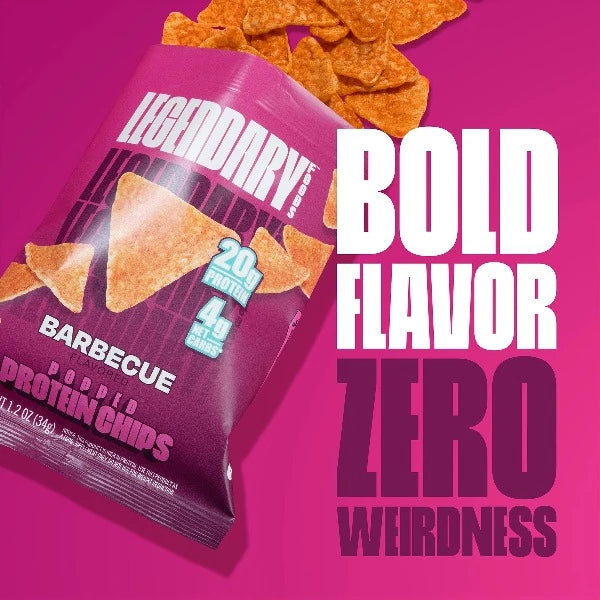 Legendary Foods - Popped Protein Chips - Barbecue - 7 Pack