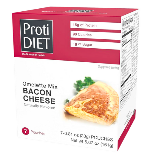 ProtiDiet - Bacon & Cheese Omelette Mix - 7/Box