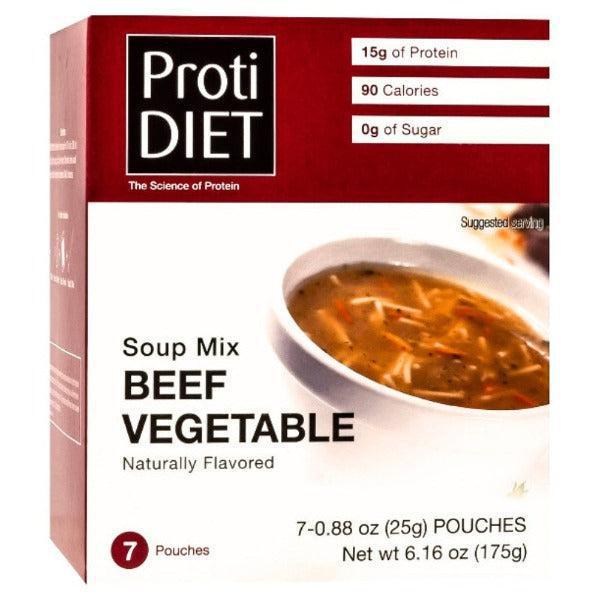 ProtiDiet - Beef Vegetable Soup Mix - 7/Box