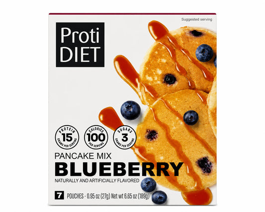 ProtiDiet - High Protein Pancake Mix Blueberry - 7/Box