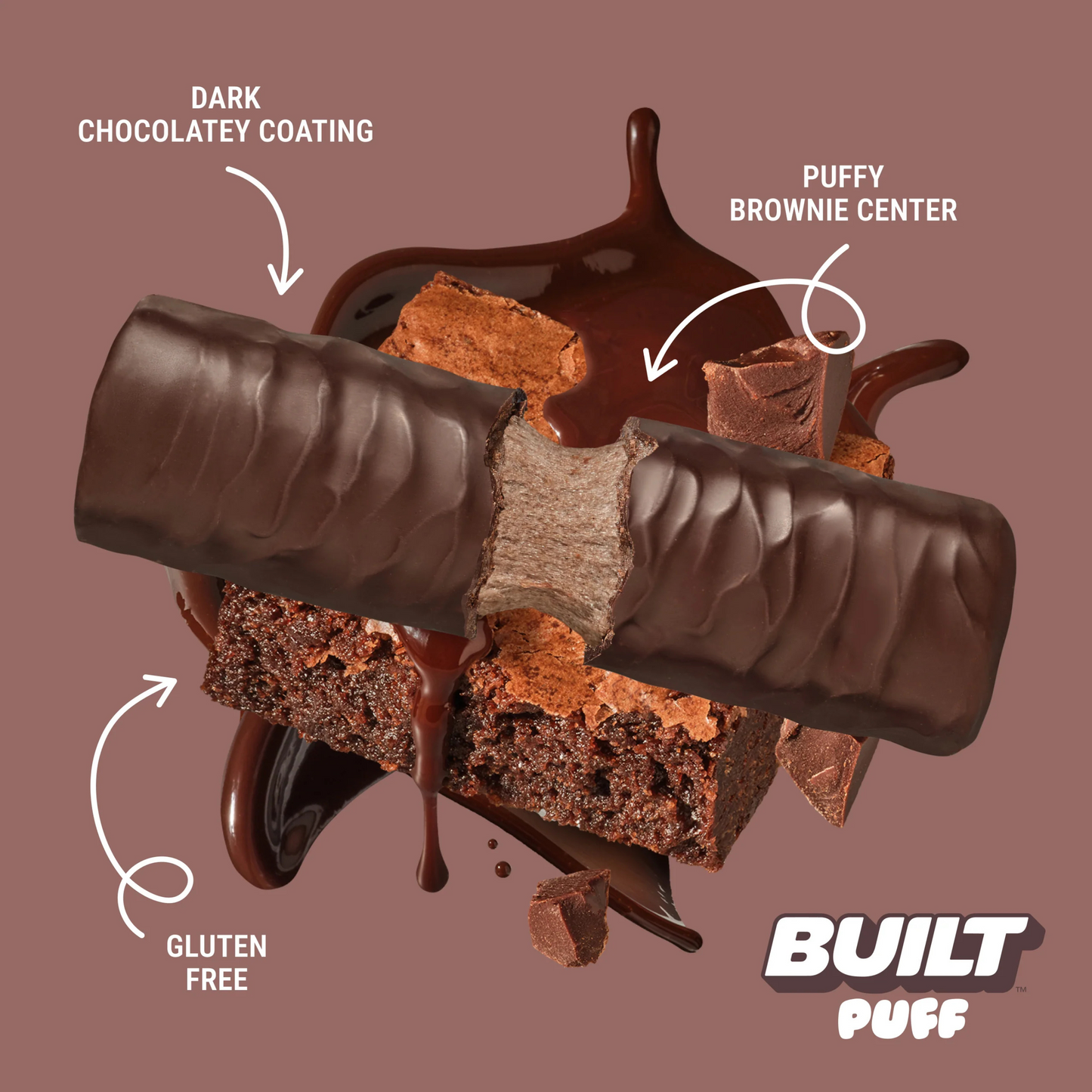 Built High Protein Puff - Brownie Batter - 12/Box