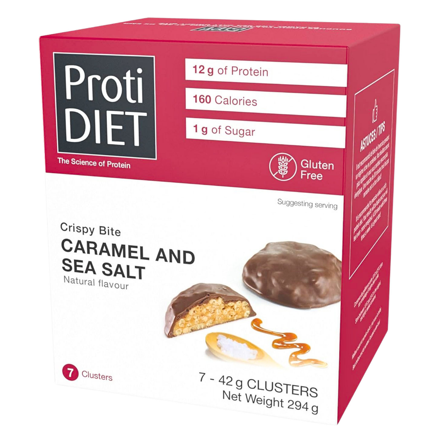 ProtiDiet - Caramel & Sea Salt Crispy Bites - 7 Bites