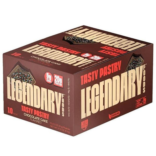 Legendary Foods - Chocolate Cake - Tasty Pastry - 10 Pack