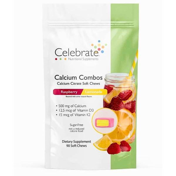Celebrate - Calcium Soft Chew - Raspberry Lemonade - 500mg - 90 Count