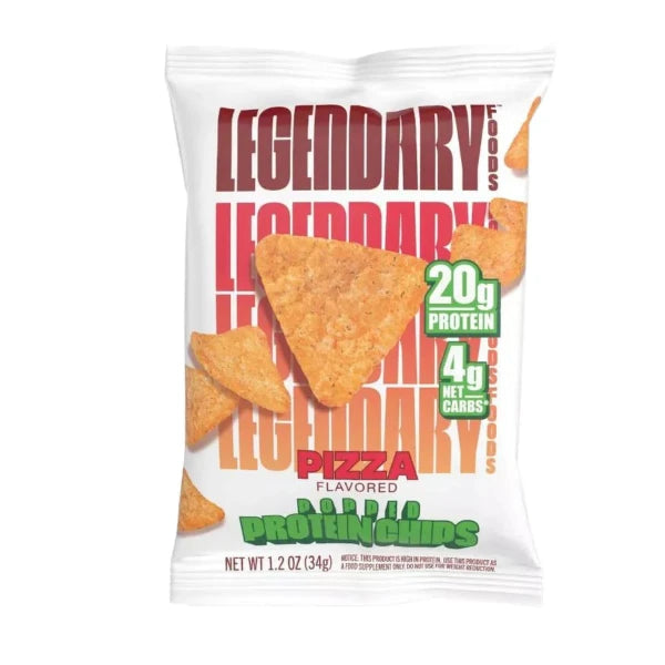 Legendary Foods - Popped Protein Chips - Pizza - 1 Bag