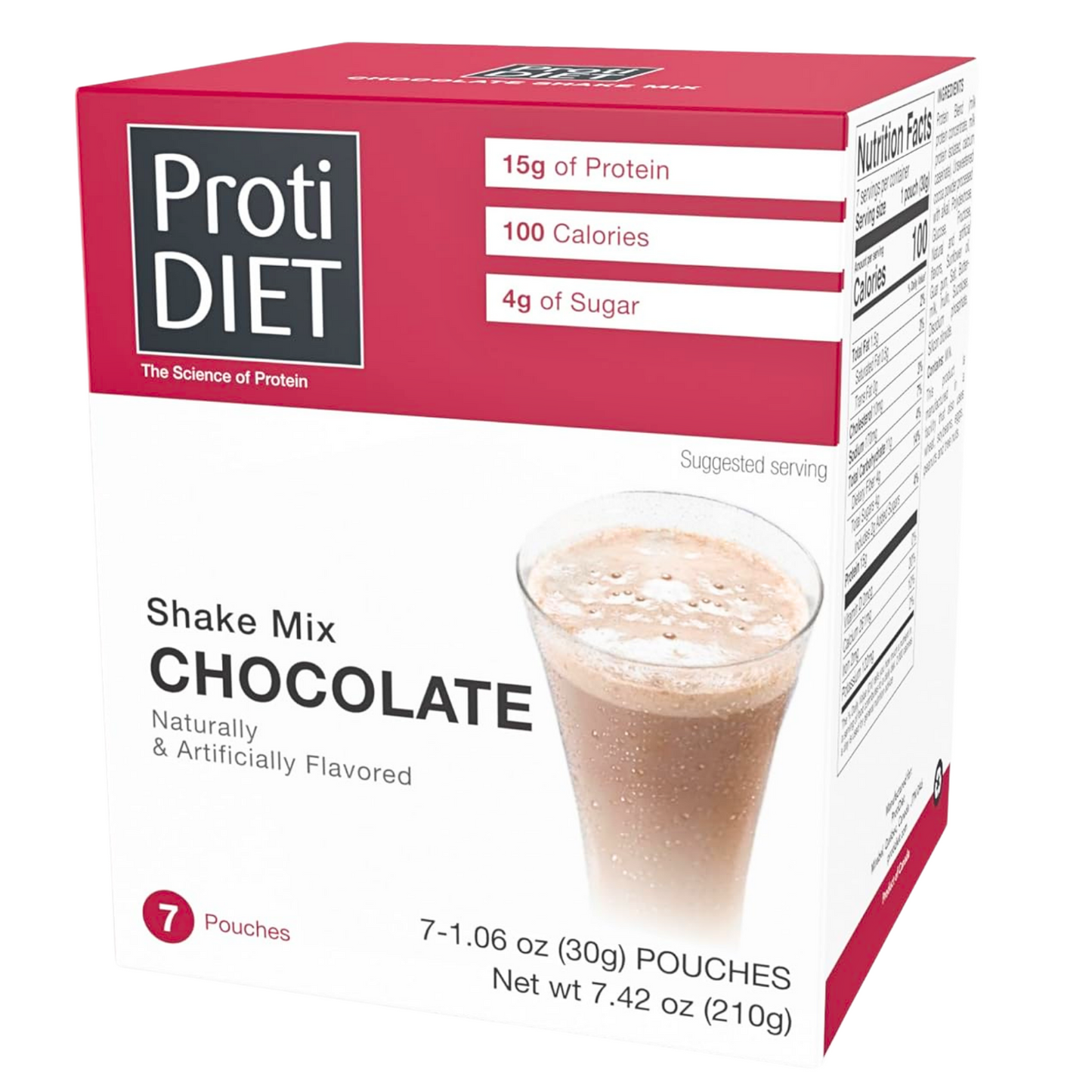 ProtiDiet - High Protein Chocolate Shake Mix - 7/Box