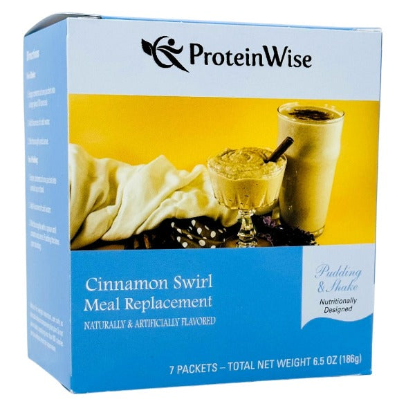 ProteinWise - Cinnamon Swirl Meal Replacement Shake or Pudding - 7/Box
