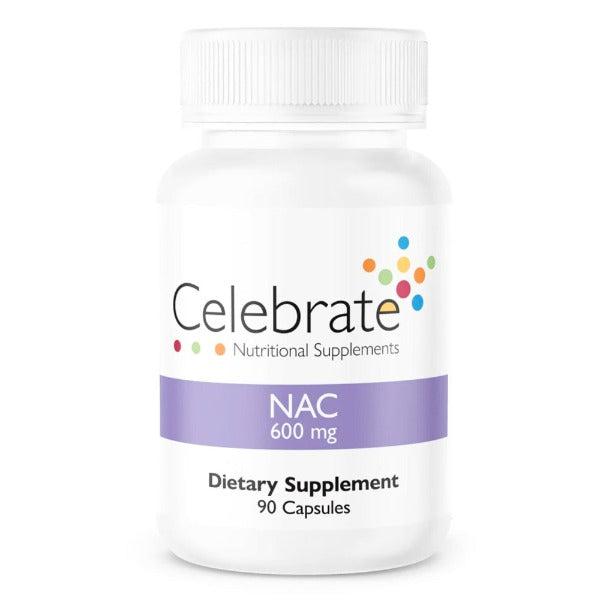 Celebrate Vitamins - NAC ( N-Acetyl Cysteine - 600MG) - 90 Capsules