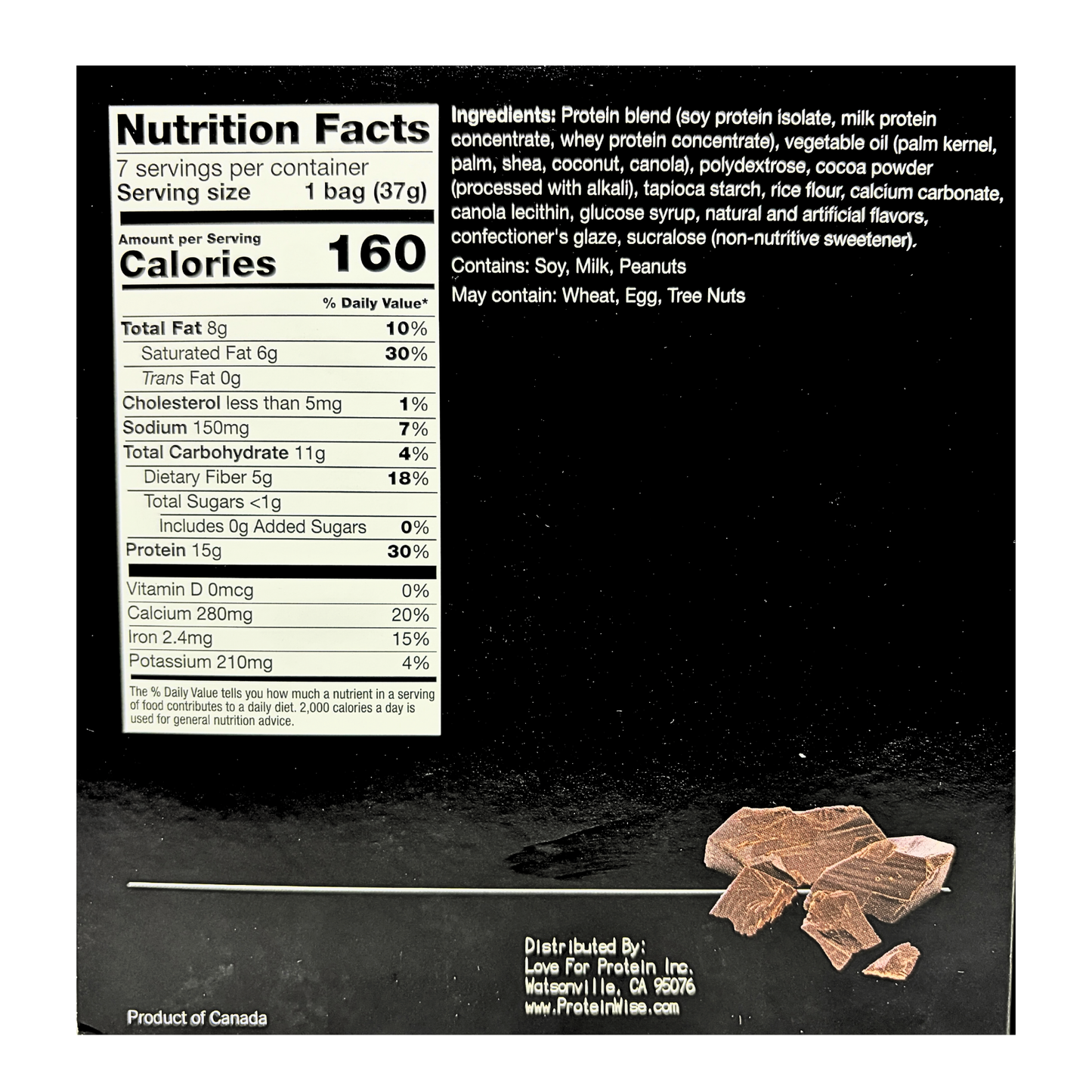 ProteinWise - Chocolate Coated Soy Snacks - 7/Box