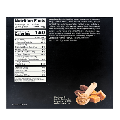 ProteinWise - Chewy Chocolate Peanut Protein Bars - 7/Box