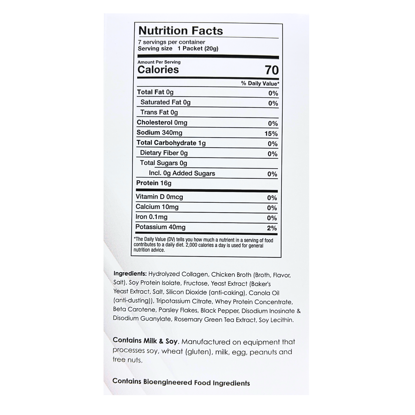 ProteinWise - Chicken Bouillon Protein Soup - 7/Box
