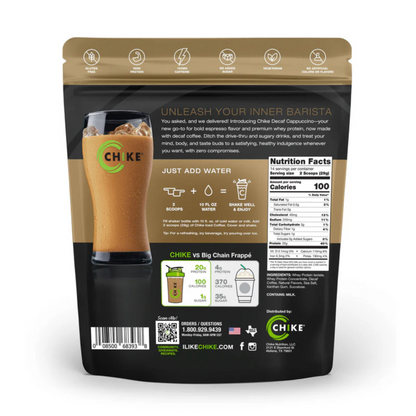 Chike Nutrition High Protein Iced Coffee - Decaf Cappuccino