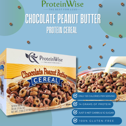ProteinWise - Chocolate Peanut Butter Protein Cereal - 7/Box