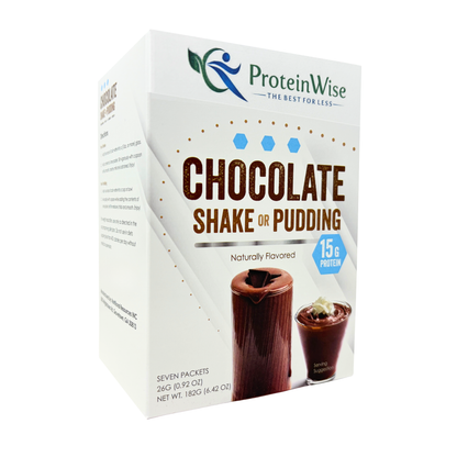 ProteinWise - Chocolate High Protein Shake or Pudding - 7/Box