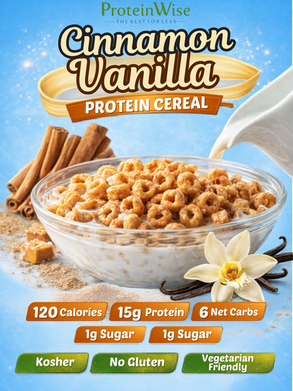 ProteinWise - Cinnamon Vanilla Protein Cereal - 7/Box