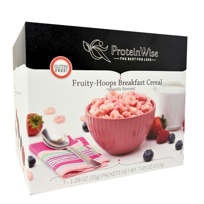 ProteinWise - Fruity-Hoops Breakfast Cereal - 7/Box