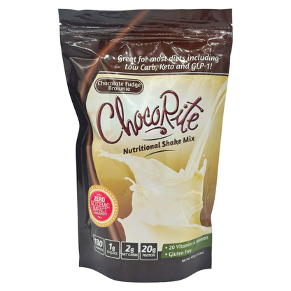 HealthSmart ChocoRite High Protein Shake Mix - Chocolate Fudge Brownie - 15.1 oz