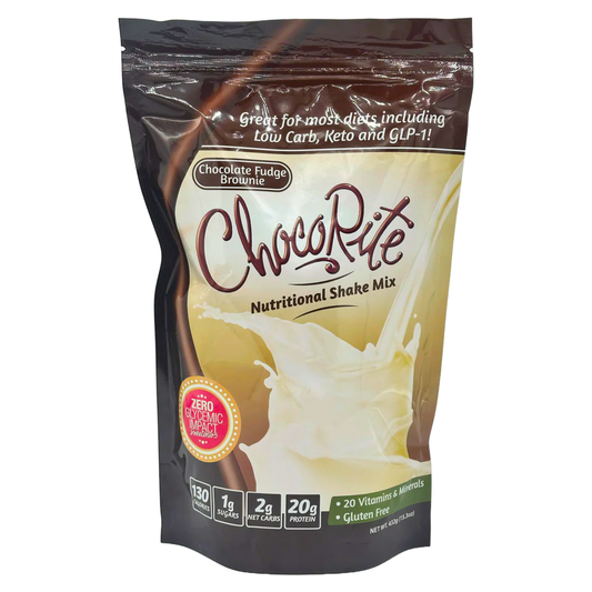 HealthSmart ChocoRite High Protein Shake Mix - Chocolate Fudge Brownie - 15.1 oz