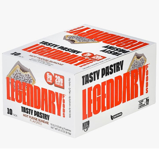 Legendary Foods - Hot Fudge Sundae - Tasty Pastry - 10 Pack