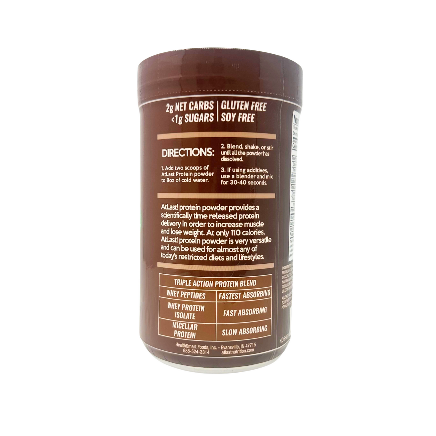 HealthSmart At Last! Light Protein Shake Mix - Chocolate Brownie