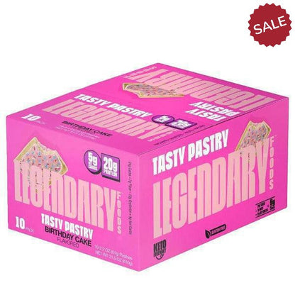 Legendary Foods - Birthday Cake - Tasty Pastry - 10 Pack