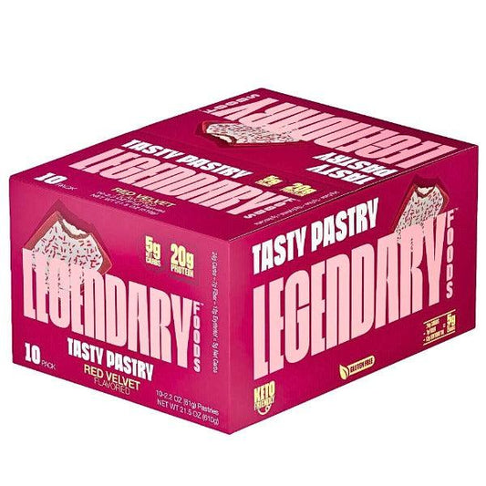 Legendary Foods - Red Velvet - Tasty Pastry - 10 Pack