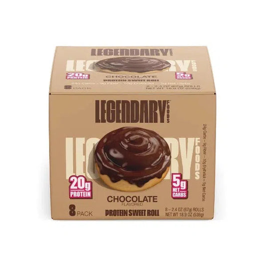 Legendary Foods - Sweet Roll - Chocolate - 8 Pack