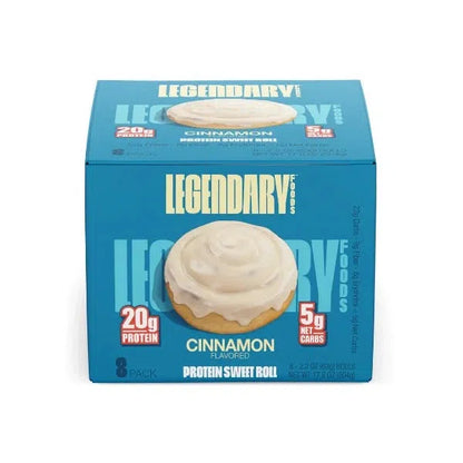 Legendary Foods - Sweet Roll - Cinnamon - 8 Pack