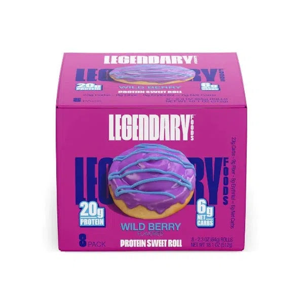 Legendary Foods - Sweet Roll - Wild Berry - 8 Pack